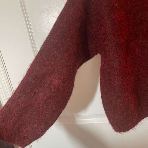 Free People Angelic Balloon Sleeve Oversized Pullover Sweater - Picture 5 of 8